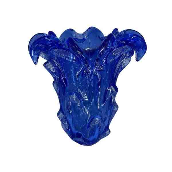 VASO G 18 AZUL ESCURO S/ OURO