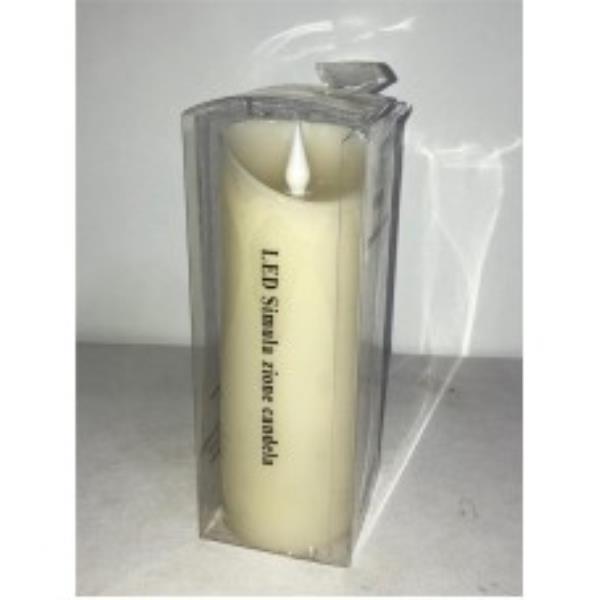 VELA DE PLASTICO C/ LED 7,5X20CM