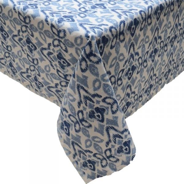 TOALHA DE MESA IKAT AZUL 180X300CM