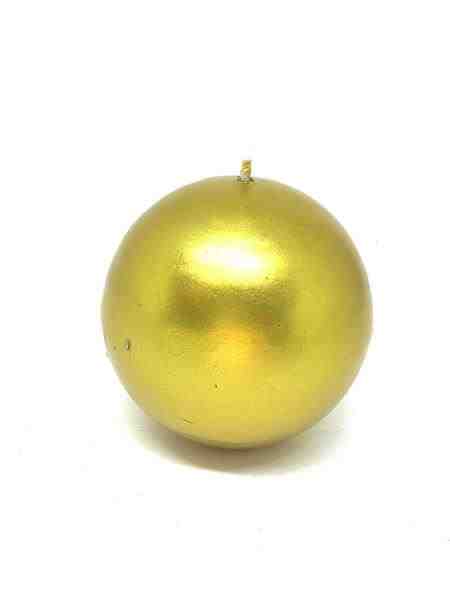 VELA BOLA OURO/ PRATA