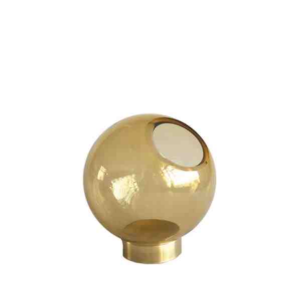 VASO COM BASE POLS MARROM