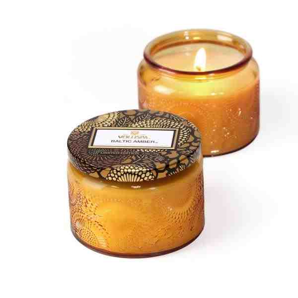 VELA POTE VIDRO P 25H RELEVO BALTIC AMBER