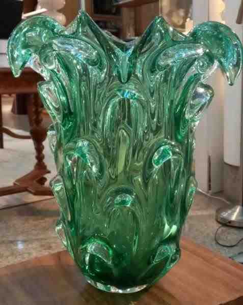 VASO G 14 VERDE ESM S/ OURO