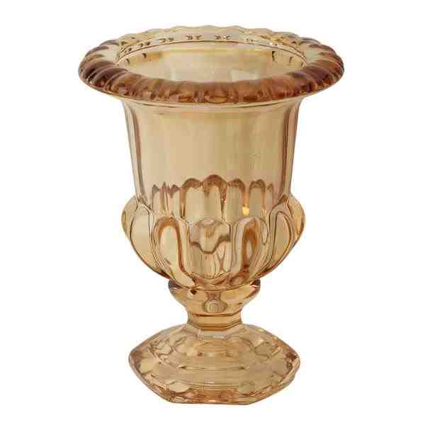 VASO C/ PE ATHENAS CRISTAL ECOL D11XA15CM AMBAR
