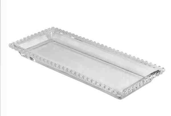 TRAVESSA CRISTAL PEARL 30X13X3CM