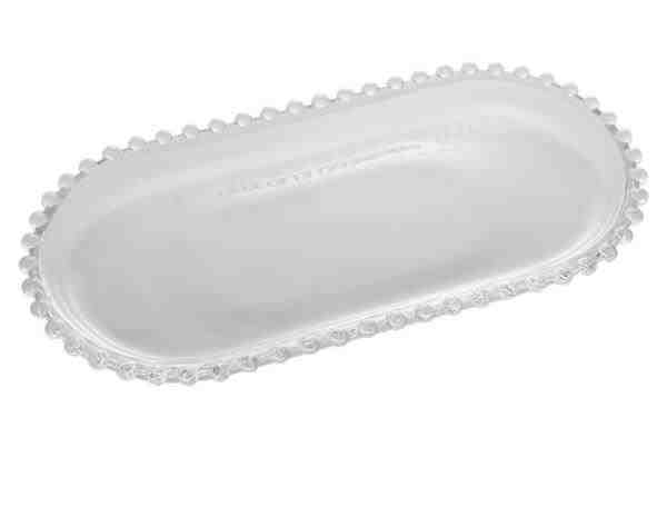 TRAVESSA CRISTAL OVAL PEARL 30X15X2CM