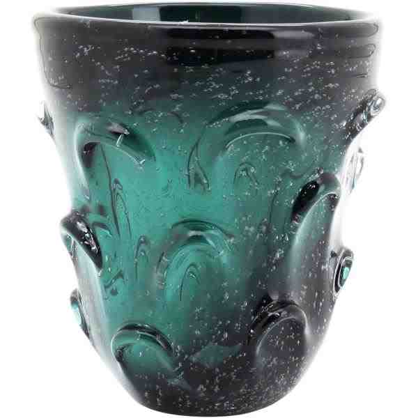 VASO VIDRO VERDE TISTU