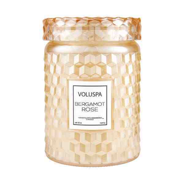 VELA POTE G 100H TP VIDRO BERGAMOT ROSE