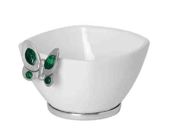 TIGELA QUADRADA MINI GREEN BUTTERFLY