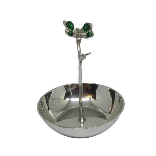 BOWL CATCHER GREEN BUTTERFLY