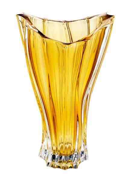 VASO CRISTAL PARADISE AMBAR 19X31CM