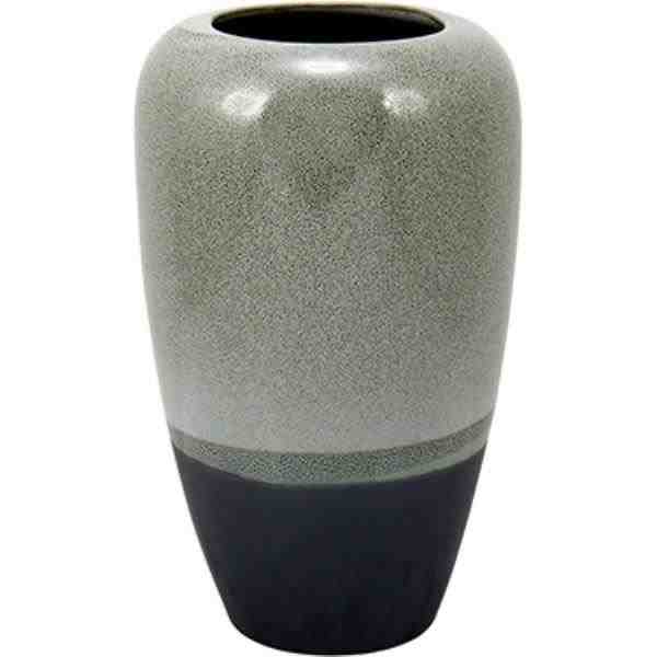 VASO CERAMICA CINZA