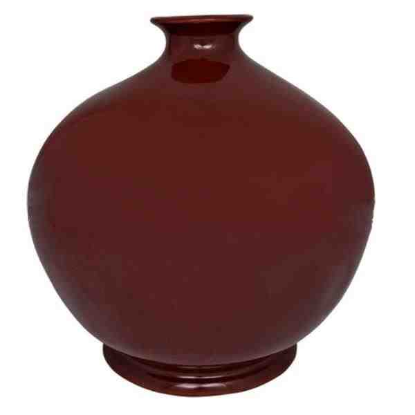 VASO EM PORCELANA VINHO