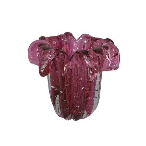VASO FIORI PP PINK C/ OURO