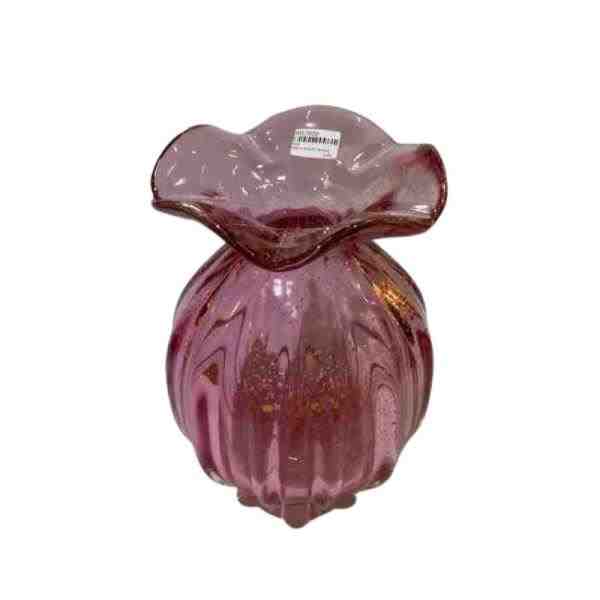 VASO FRUFRU BOLINHA GD GOLD ROSE INTENSE