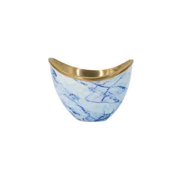 TRAVESSA CURVA ALUM AZUL E BRANCA LADE P