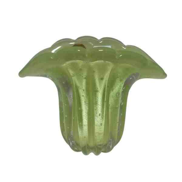 VASO HALLEIN PP 69 VERDE CHA TRANSL OURO24K
