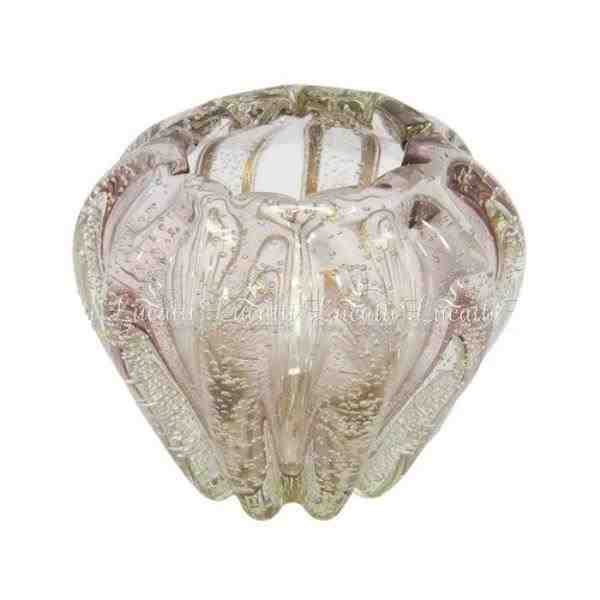 VASO G DECOR EM VIDRO ROSA
