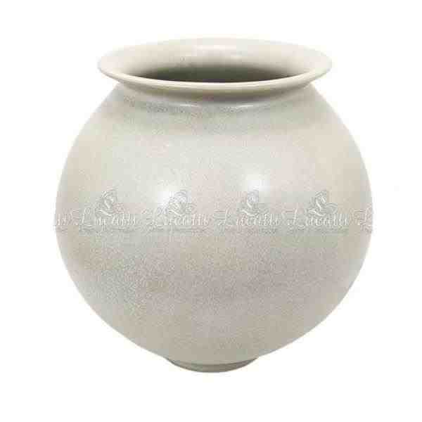 VASO DECOR CERAM CINZA P