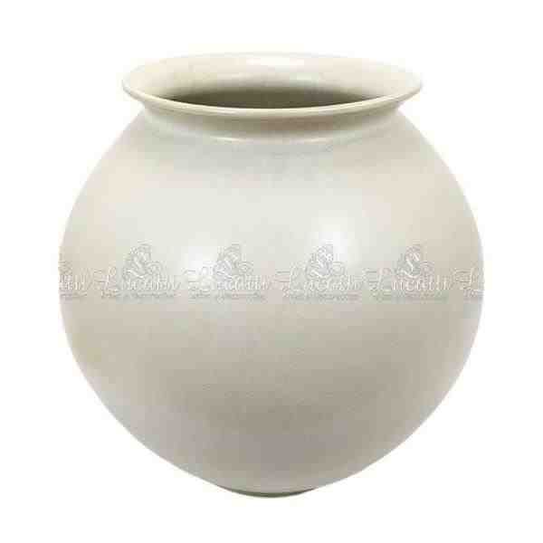 VASO DECOR CERAM CINZA G