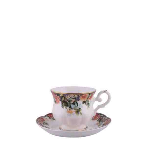 XICARA/PIRES CAFE TROPICAL PARADISE 100ML/ 12CM PORCELANA CX C/6