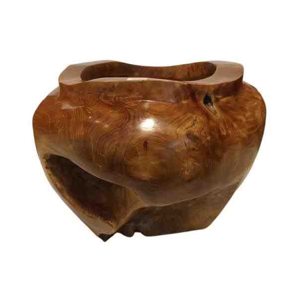 VASO DE FIBRA NATURAL TECA