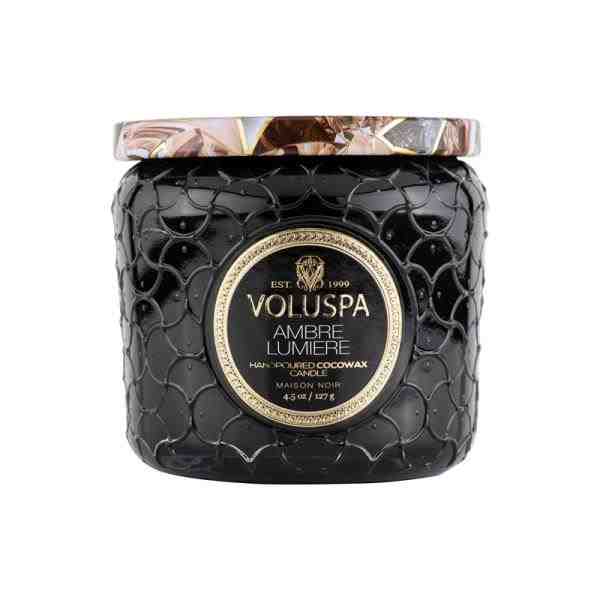 VELA POTE VIDRO +35H AMBRE LUMIERE