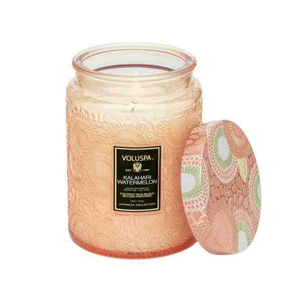VELA POTE VIDRO G 100H REL KALAHARI WATERMELON