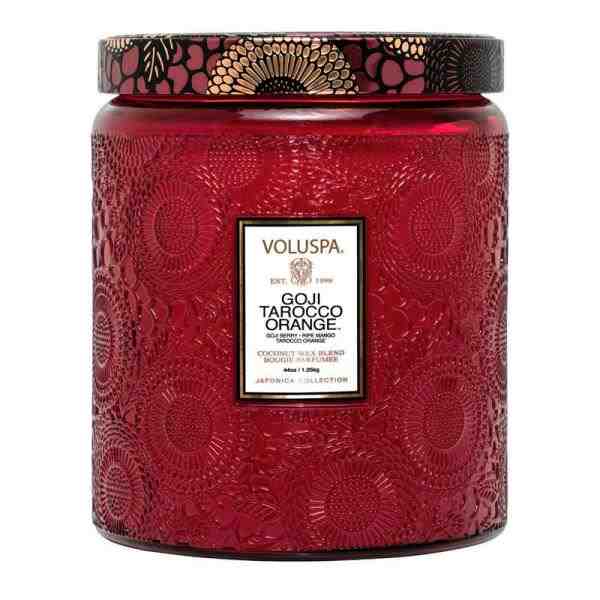 VELA POTE VIDRO LUXE 140H GOJI TAROCCO ORANGE