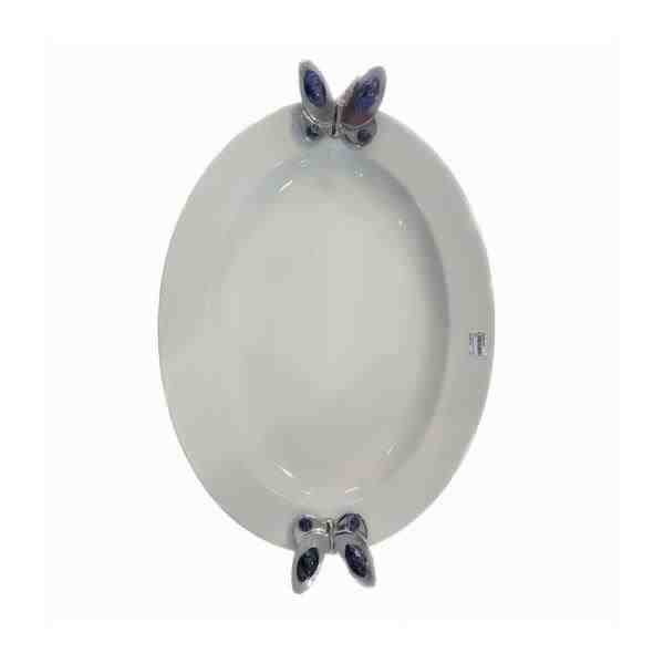 TRAVESSA OVAL GRANDE BLUE BUTTERFLY