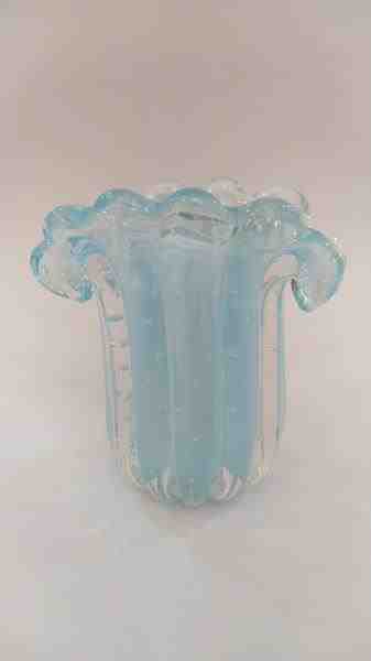 VASO LEQUE PP AZ BEBE S/ OURO