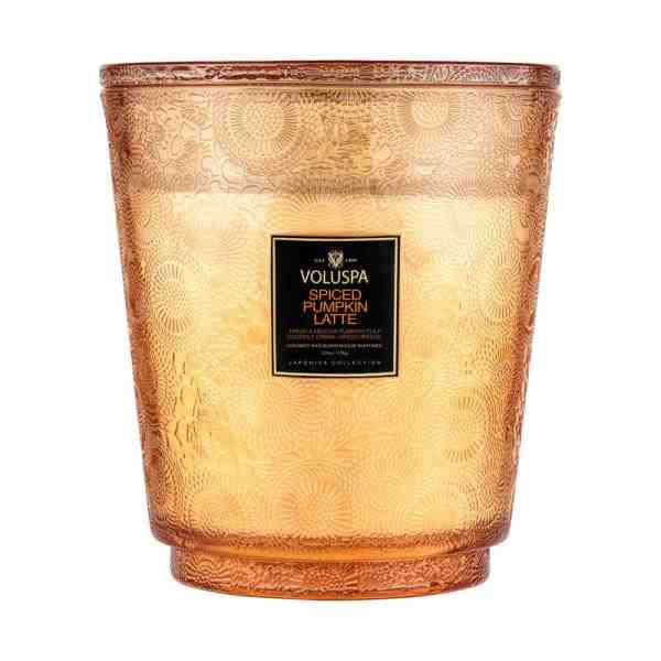 VELA POTE VIDRO +250H 5 PAV SPICED PUMPKIN LATTE
