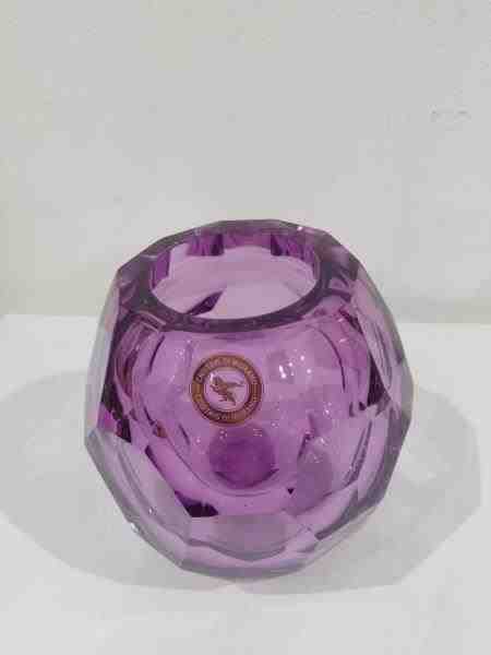 VASO LAPIDADO 628 PURPURA S/ OURO
