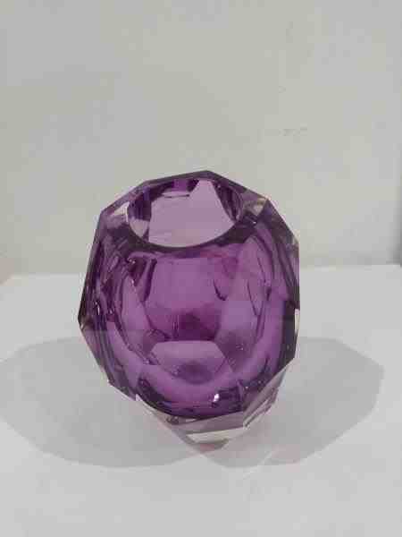 VASO LAPIDADO 628 PURPURA S/ OURO