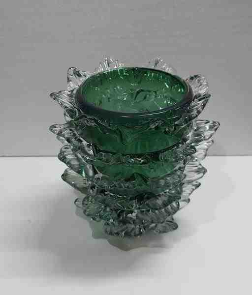 VASO EM VIDRO VERDE