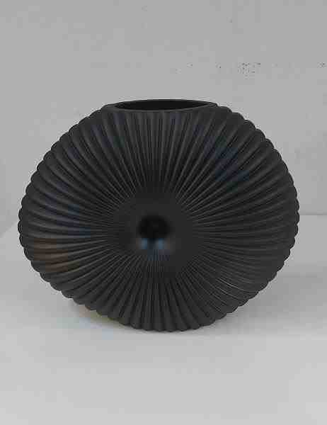 VASO VIDRO PRETO