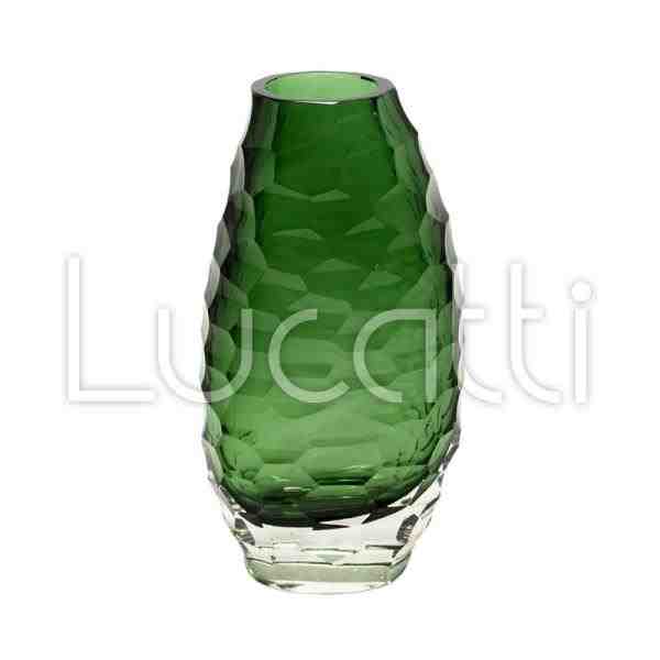 VASO EM VIDRO VERDE M