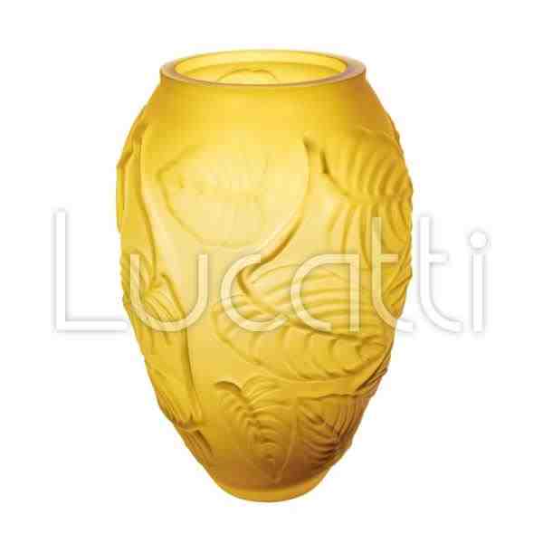 VASO EM VIDRO AMBAR G