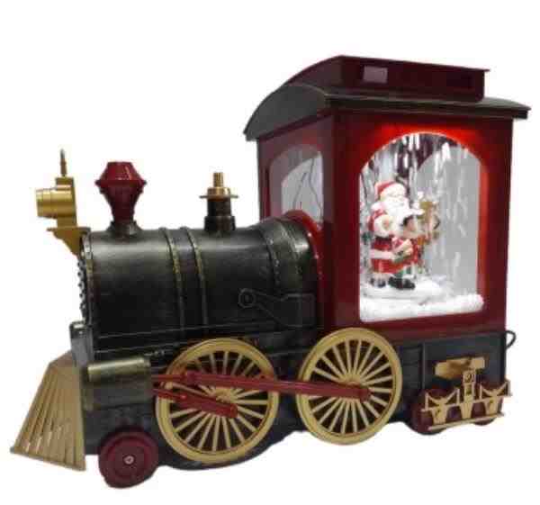 TREM NATALINO C/ PAPAI NOEL/ NEVE DECOR MUSICAL