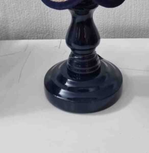 BASE ABAJUR LED MADEIRA PP AZUL MARINHO