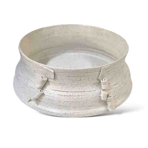 VASO EM CERAMICA BEGE