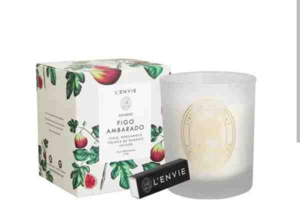 VELA PERFUME FIGO AMBARADO 210G