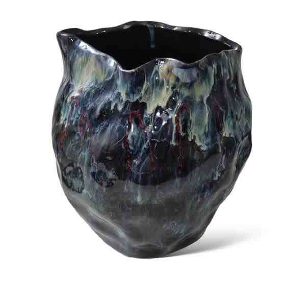 VASO BAIXO ABAOLADO MARMORIZADO