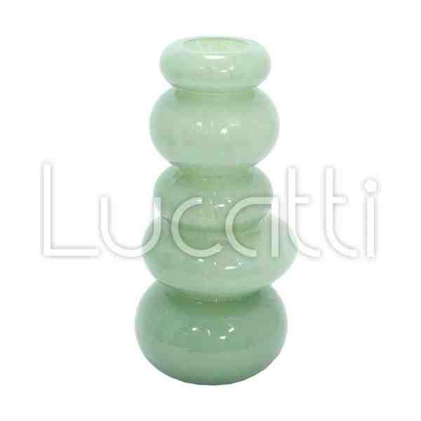 VASO DECOR VIDRO VERDE