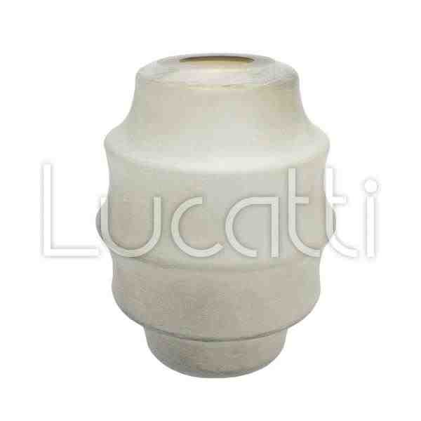 VASO EM VIDRO MARROM CLARO