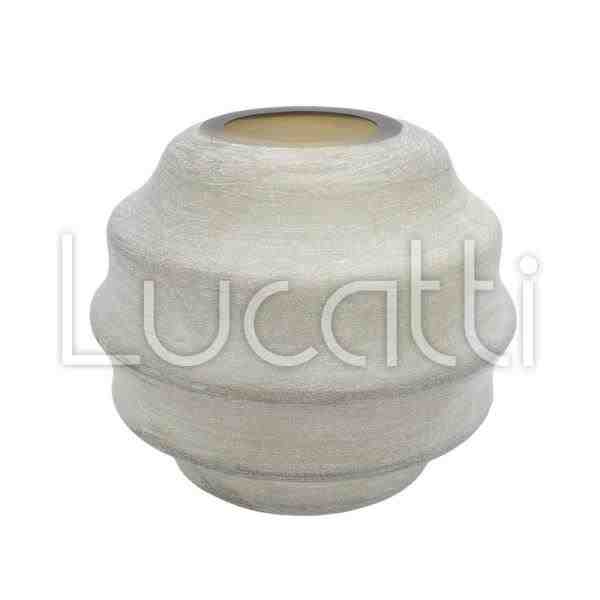 VASO EM VIDRO MARROM CLARO