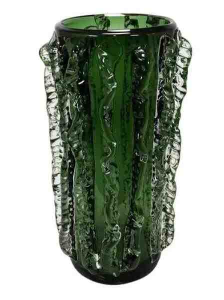 VASO EM VIDRO VERDE G