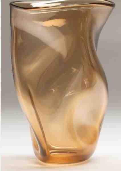 VASO G 615 AMBAR PASTEL S/OURO