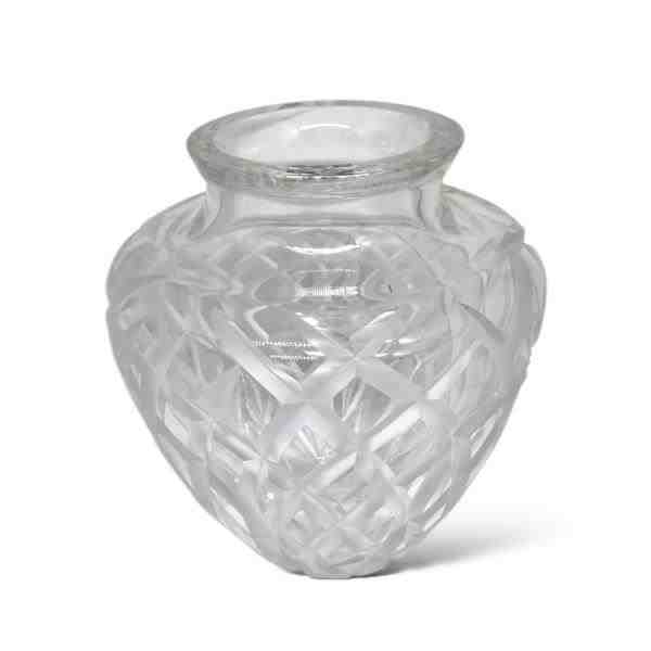 VASO LAPIDADO ACETINADO G 32 TRANSP S/ OURO