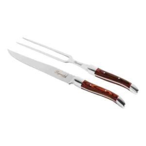 JG FACA DESTRINCHAR E GARFO ULTRA PREMIUM MADEIRA